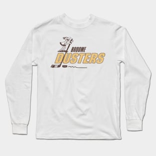 Defunct Broome Dusters Hockey Team Long Sleeve T-Shirt